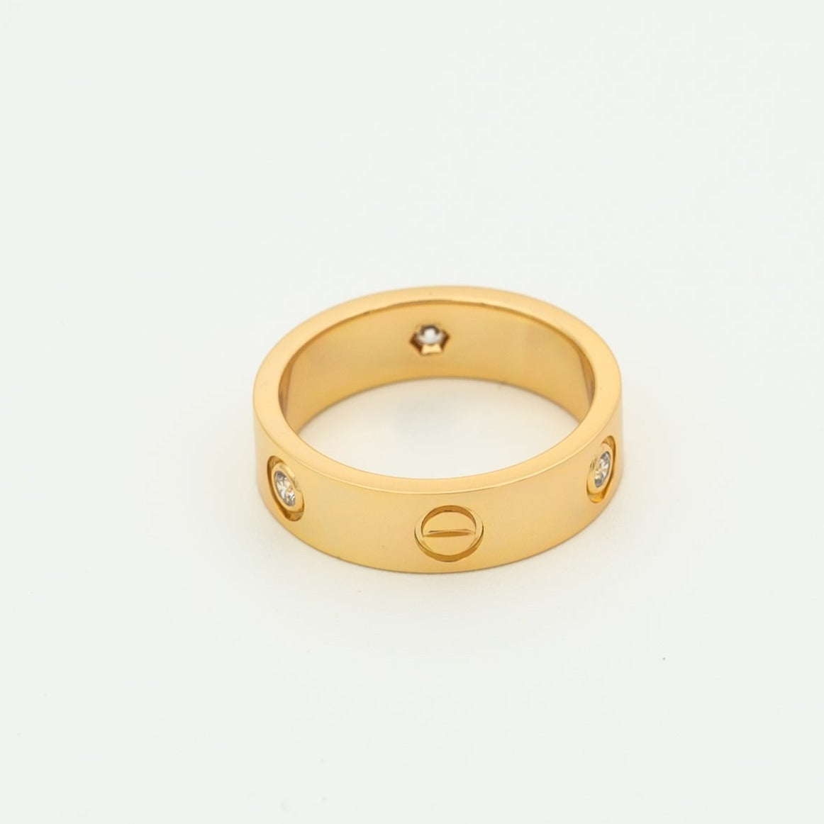 [Joyas Regalia] ANILLO DE AMOR 5,5 MM 3 DIAMANTES ORO ROSA
