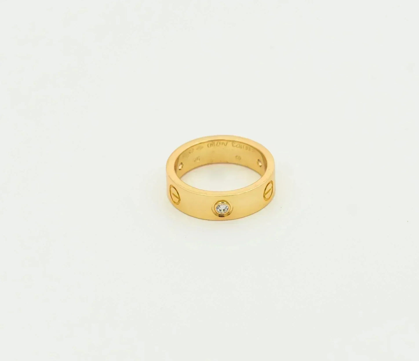 [Joyas Regalia] ANILLO DE AMOR 5,5 MM 3 DIAMANTES ORO