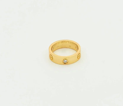 [Joyas Regalia] ANILLO DE AMOR 5,5 MM 3 DIAMANTES ORO