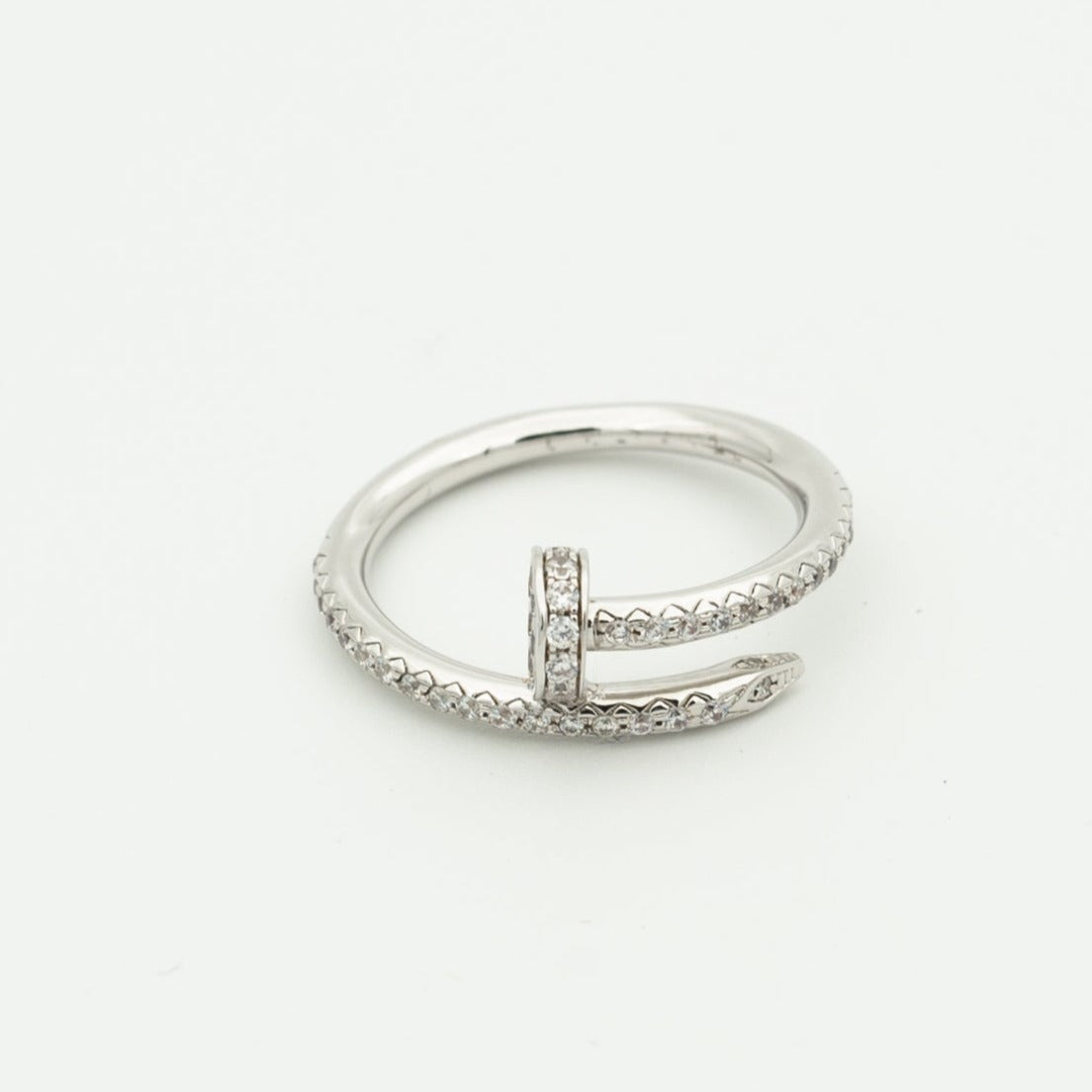 [Joyas Regalia] ANILLO JUSTE DE PLATA DE 1,8 MM CON DIAMANTES