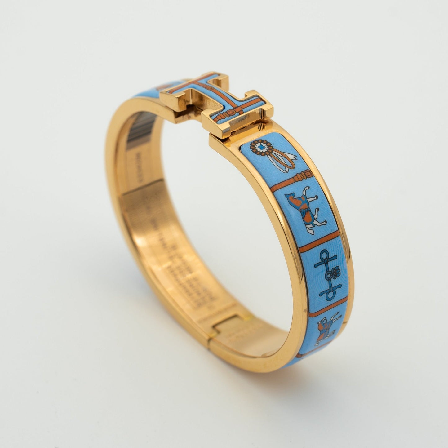 [Joyas Regalia]PULSE H ORO ROSA CERÁMICA AZUL