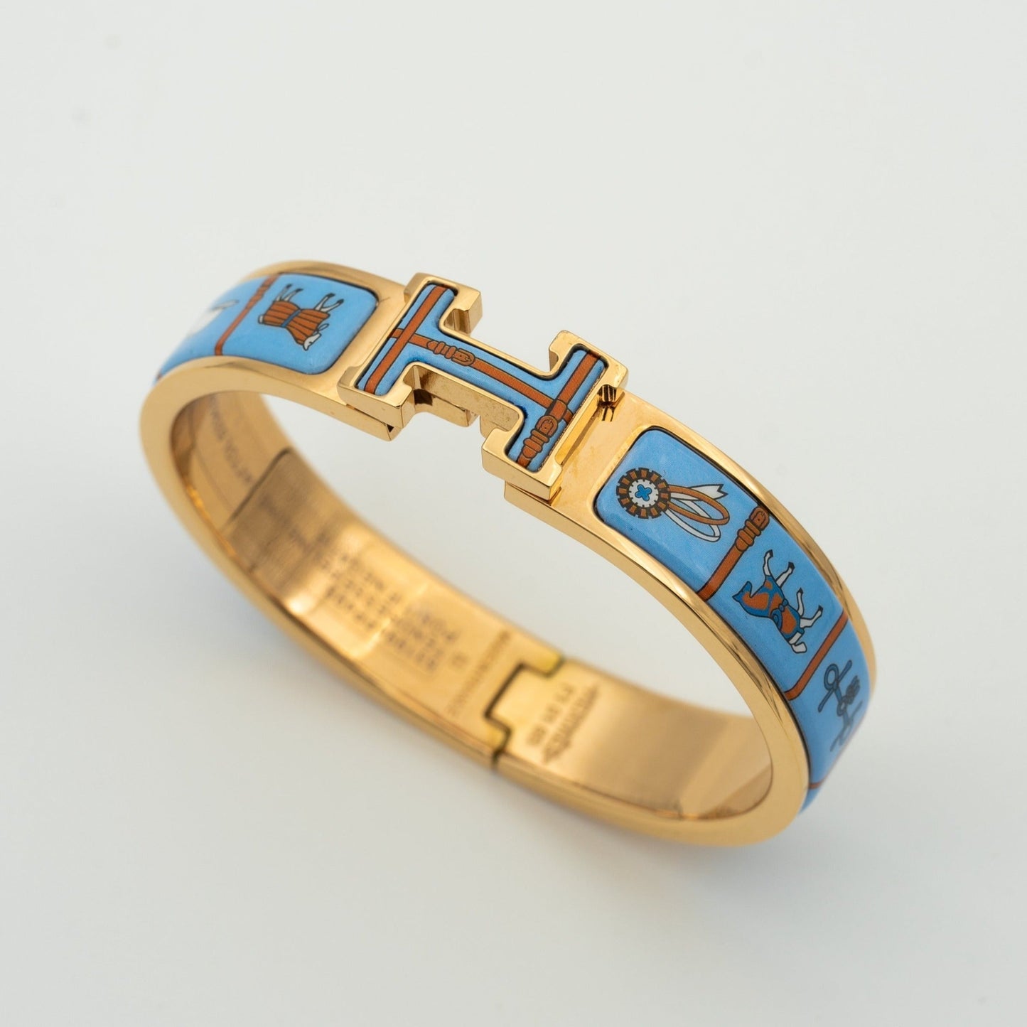 [Joyas Regalia]PULSE H ORO ROSA CERÁMICA AZUL
