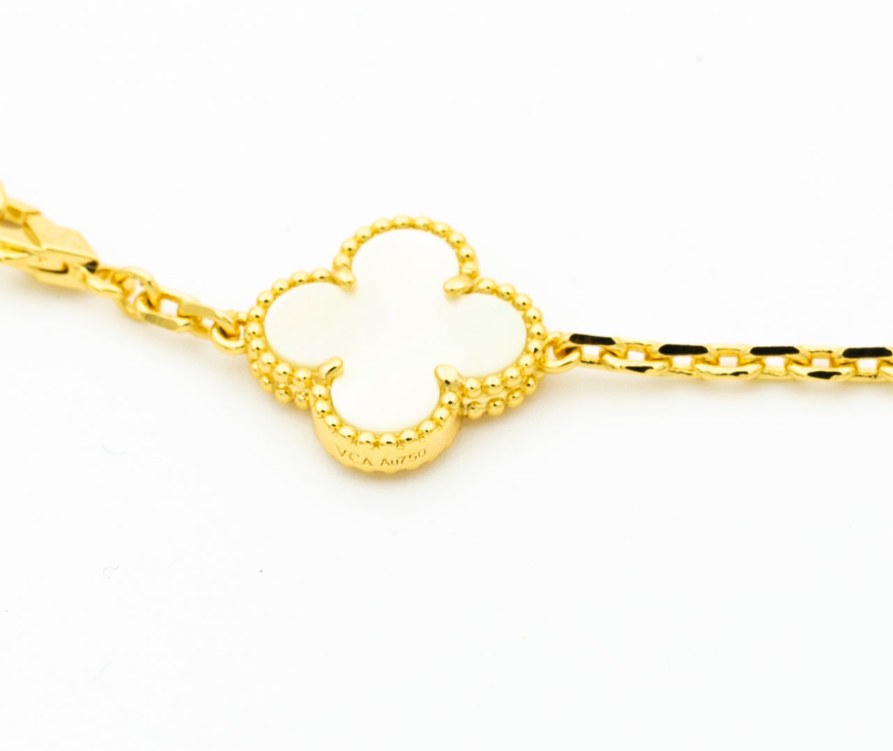 [Joyas Regalia]PULSE DE TRÉBOL 5 MOTIVOS ÓNIX MOP
