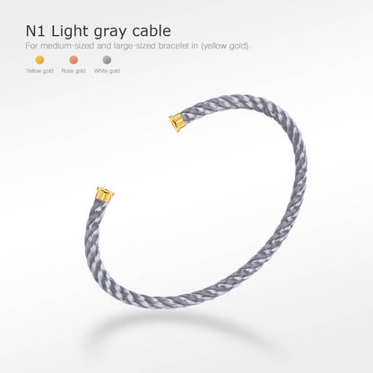 [Joyas Regalia] PULSERAS SERIE FORCE CON CABLES, 50 OPCIONES (SELECCIÓN DIY)