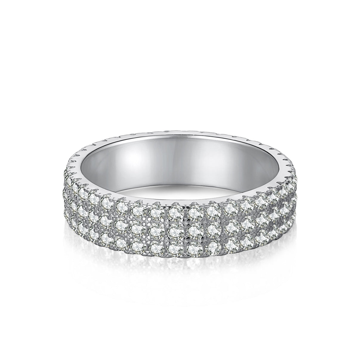 [Joyas Regalia] Anillo de tenis de corte redondo delicado
