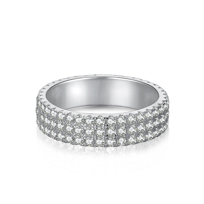 [Joyas Regalia] Anillo de tenis de corte redondo delicado