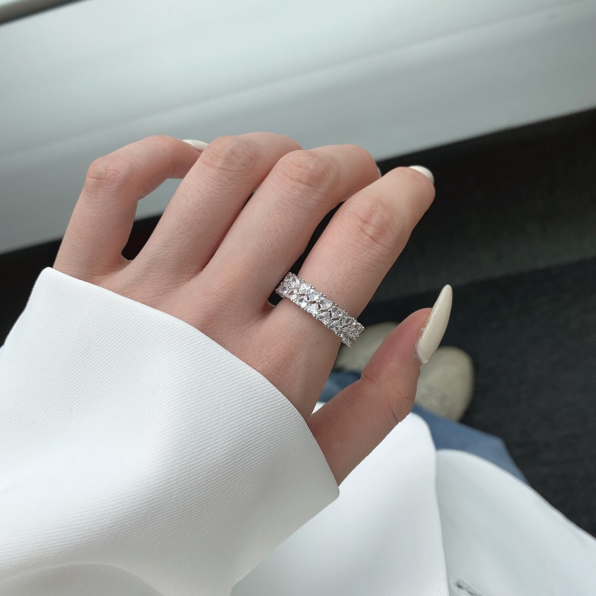 [Joyas Regalia] Anillo de corazón brillante
