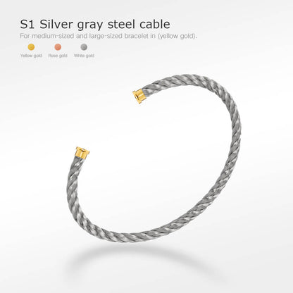 [Joyas Regalia] PULSERAS SERIE FORCE CON CABLES, 50 OPCIONES (SELECCIÓN DIY)