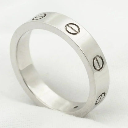 [Joyas Regalia] ANILLO DE AMOR 4MM 1 DIAMANTE PLATA