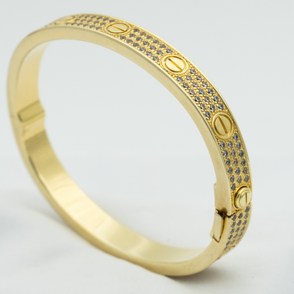 [Regalia jewelry]LOVE BRACELET 6.1MM DIAMOND-PAVED
