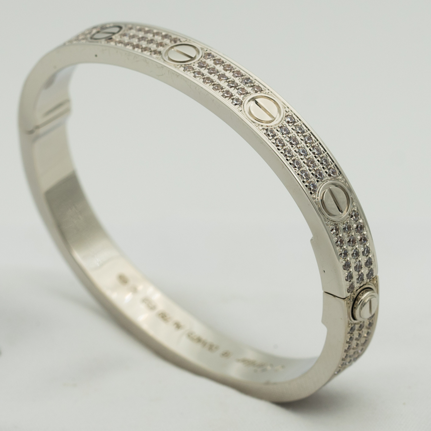 [Regalia jewelry]LOVE BRACELET 6.1MM DIAMOND-PAVED