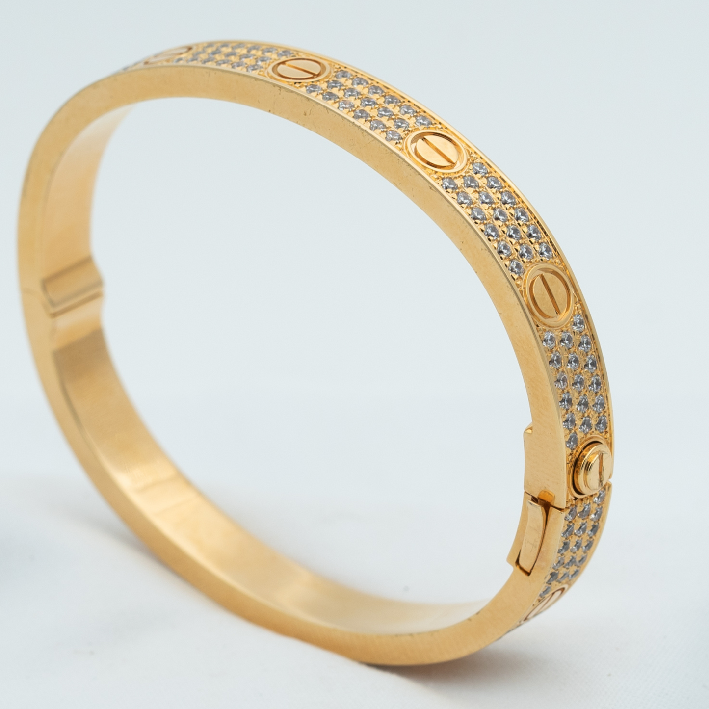 [Regalia jewelry]LOVE BRACELET 6.1MM DIAMOND-PAVED