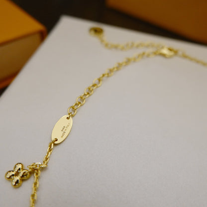 [Regalia jewelry]BLOOMING SUPPLE NECKLACE BRASS