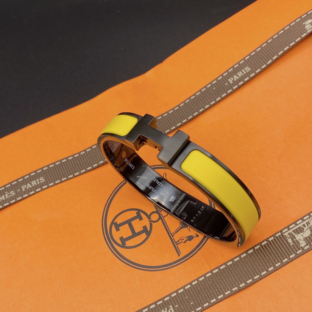 [Regalia jewelry]CLIC HM SO BLACK YELLOW BRACELET