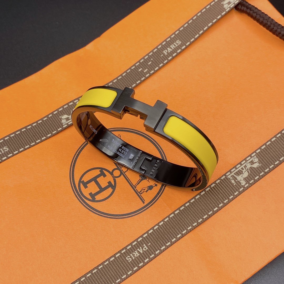 [Regalia jewelry]CLIC HM SO BLACK YELLOW BRACELET