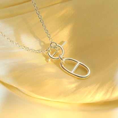 [Joyas Regalia] COLLAR COLGANTE HM CHAINE D'ANCRE PLATA DE LEY 