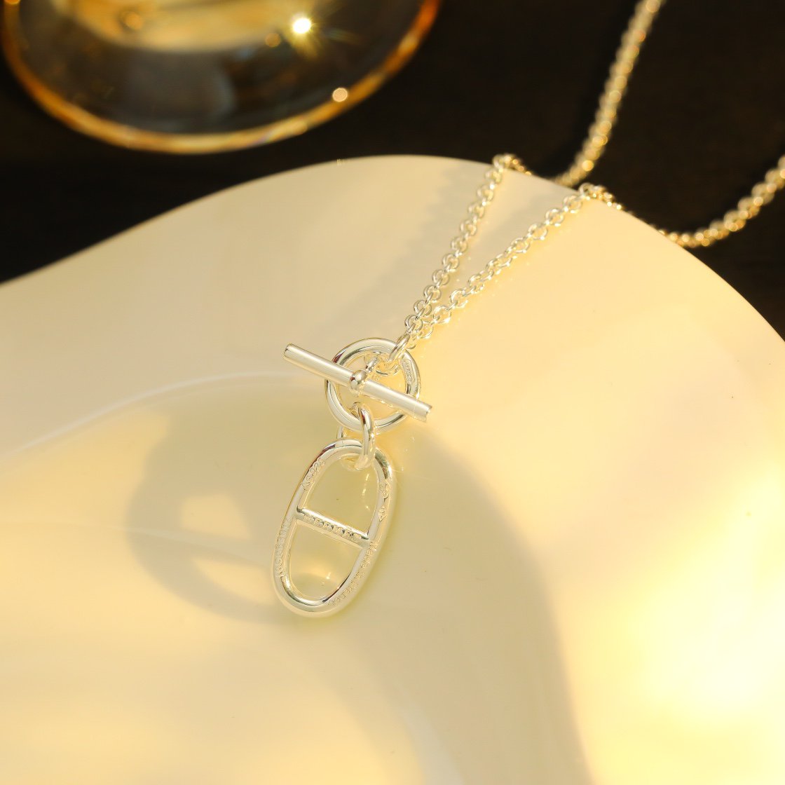 [Joyas Regalia] COLLAR COLGANTE HM CHAINE D'ANCRE PLATA DE LEY 