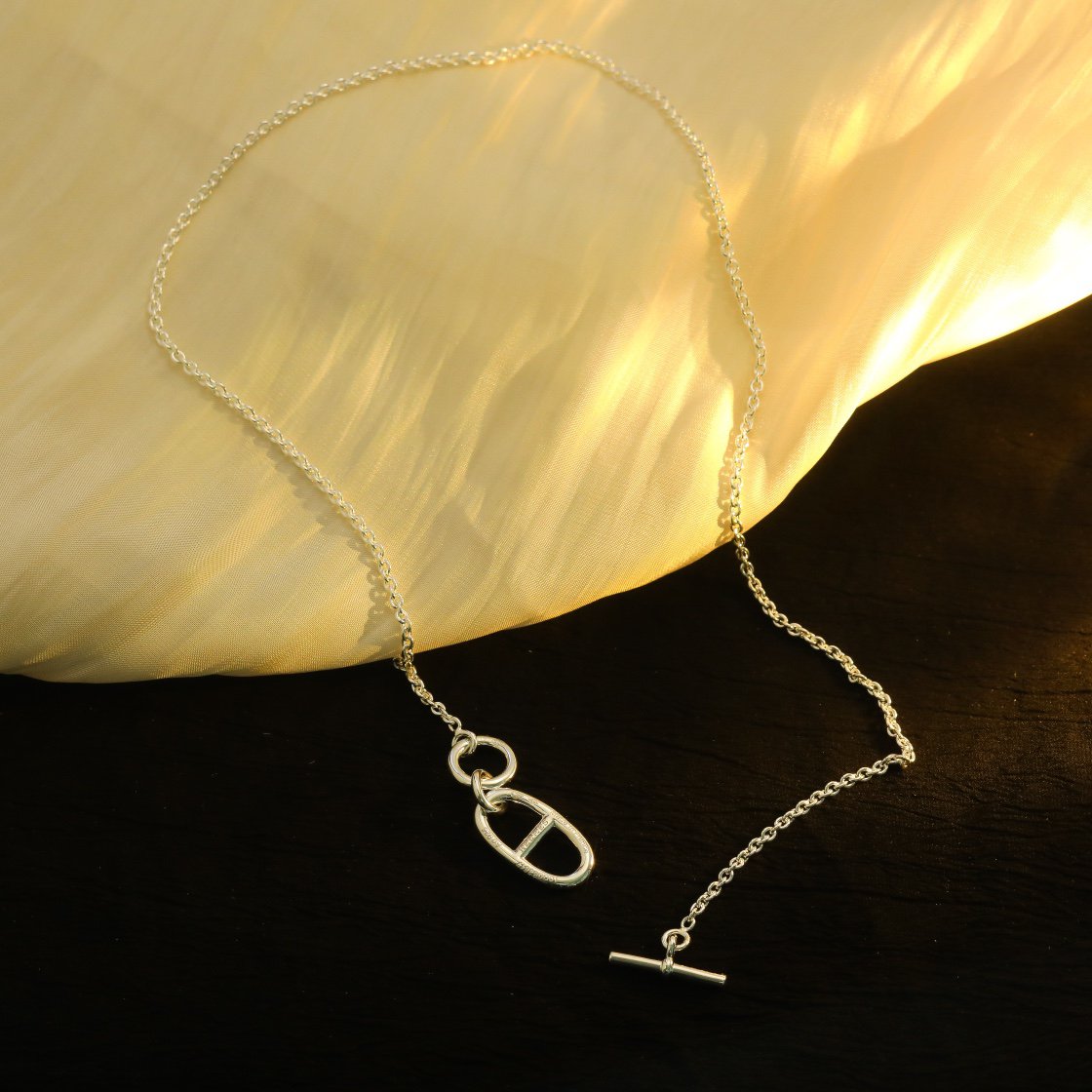 [Joyas Regalia] COLLAR COLGANTE HM CHAINE D'ANCRE PLATA DE LEY 