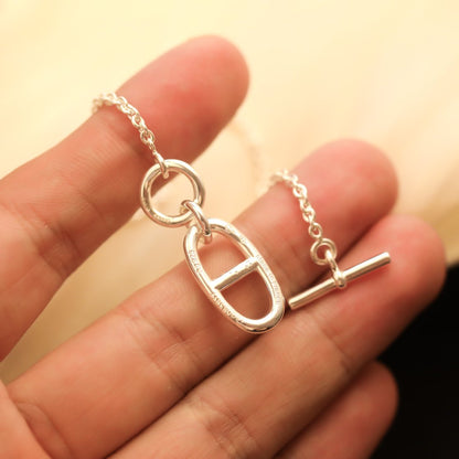 [Joyas Regalia] COLLAR COLGANTE HM CHAINE D'ANCRE PLATA DE LEY 