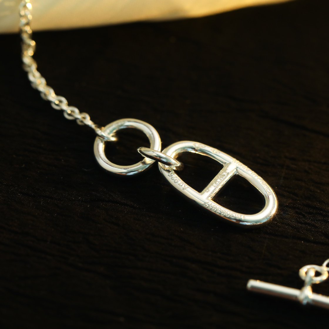 [Joyas Regalia] COLLAR COLGANTE HM CHAINE D'ANCRE PLATA DE LEY 