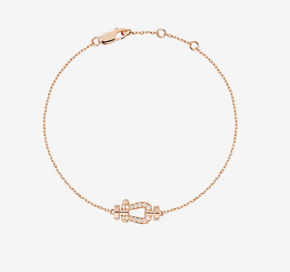 [Joyas Regalia] MINI MODELO DE ESLABONES DE CADENA CON HEBILLA DE DIAMANTES FORCE 10
