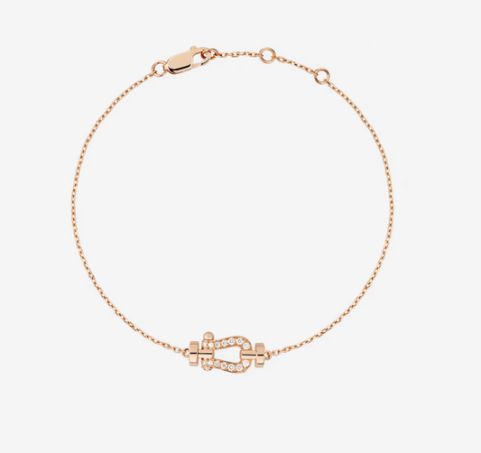 [Joyas Regalia] MINI MODELO DE ESLABONES DE CADENA CON HEBILLA DE DIAMANTES FORCE 10