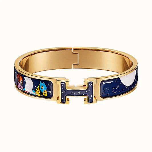 [Joyas Regalia]Pulsera Estrella y Luna 12mm