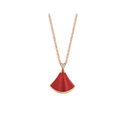 [Joyas Regalia]COLLAR DE ENSUEÑO CORNALINA 1 DIAMANTE