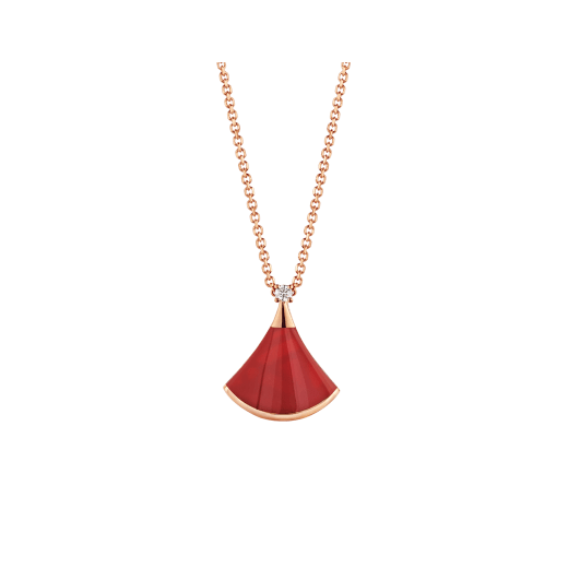 [Joyas Regalia]COLLAR DE ENSUEÑO CORNALINA 1 DIAMANTE
