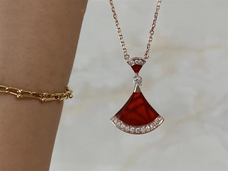 [Joyas Regalia] COLLAR DE ENSUEÑO CORNALINA DIAMANTE