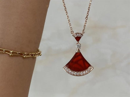 [Joyas Regalia] COLLAR DE ENSUEÑO CORNALINA DIAMANTE