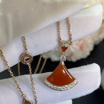 [Joyas Regalia] COLLAR DE ENSUEÑO CORNALINA DIAMANTE