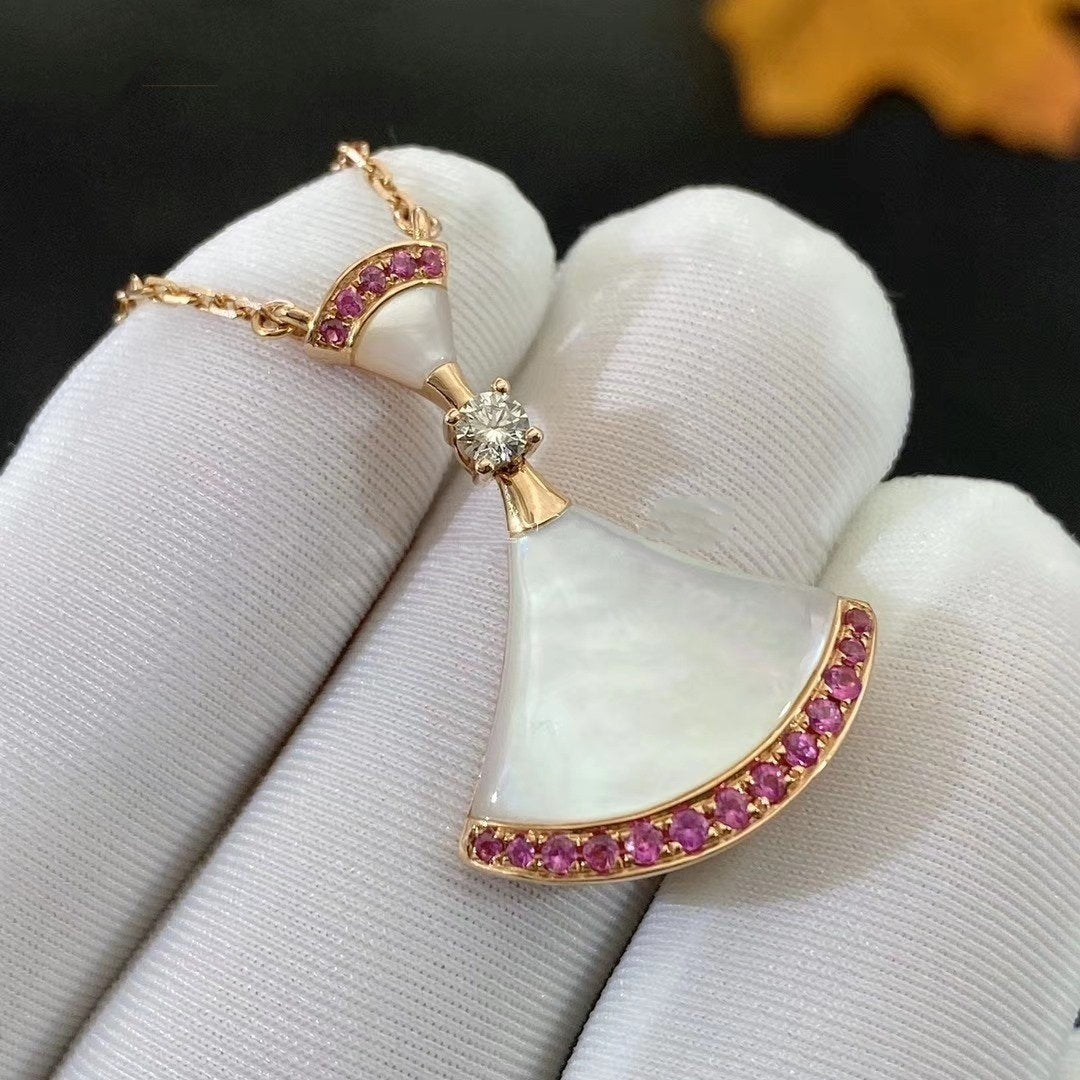 [Regalia jewelry]DREAM NECKLACE MOP PINK DIAMOND