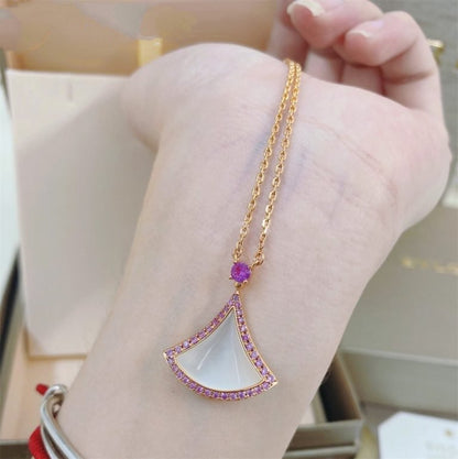 [Joyas Regalia] COLLAR DREAM MOP DIAMANTE ROSA