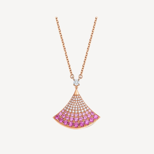 [Joyas Regalia] COLLAR DE ENSUEÑO ORO ROSA DIAMANTE ROSA