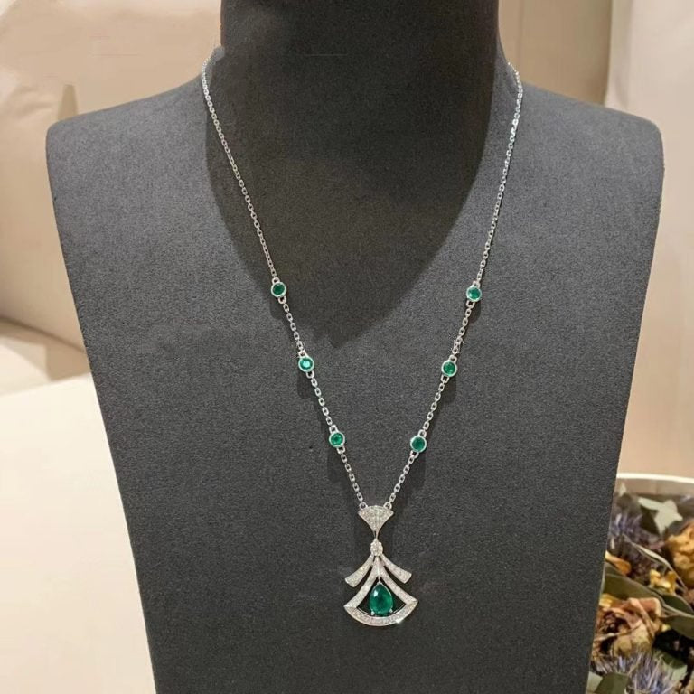 [Joyas Regalia] COLLAR DE SUEÑO MALAQUITA DIAMANTE PLATA