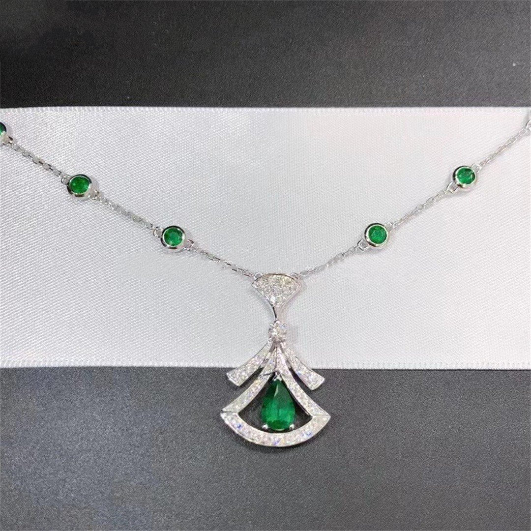 [Joyas Regalia] COLLAR DE SUEÑO MALAQUITA DIAMANTE PLATA