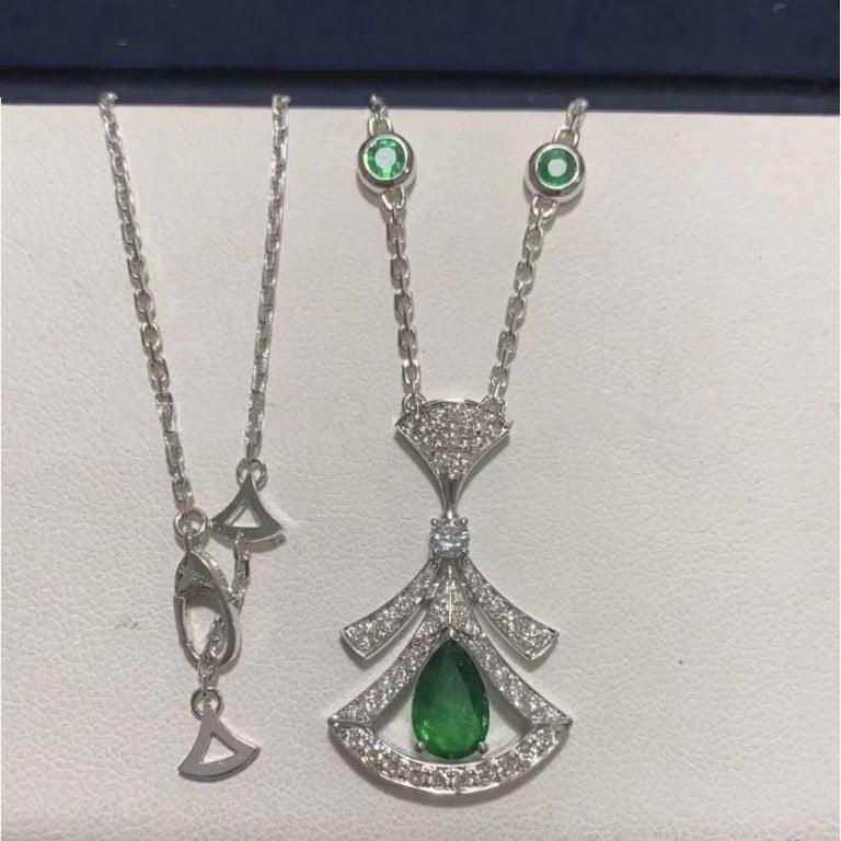 [Joyas Regalia] COLLAR DE SUEÑO MALAQUITA DIAMANTE PLATA