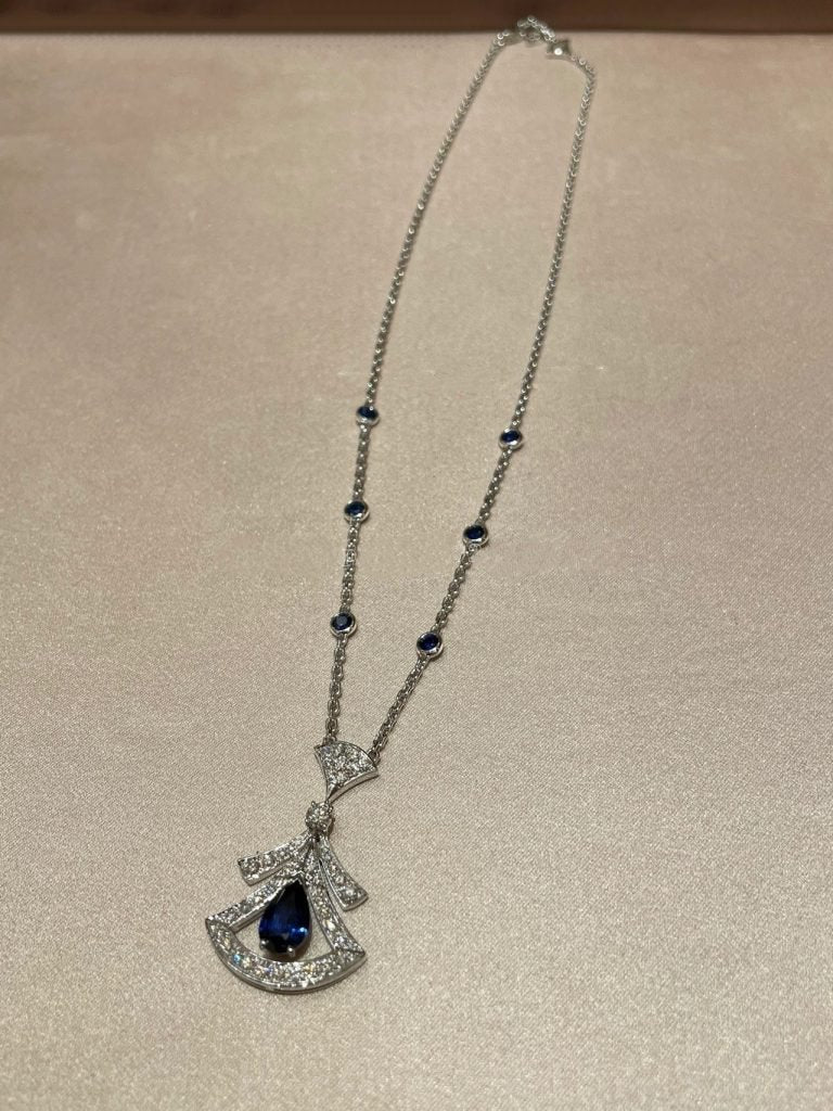[Regalia jewelry]DREAM NECKLACE AGATE DIAMOND SILVER