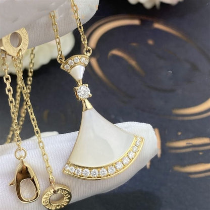 [Regalia jewelry]DREAM NECKLACE MOP GOLD DIAMOND