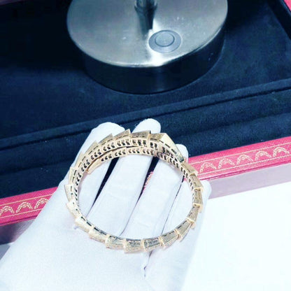 [Joyas Regalia]Pulsera Serpenti de 8 mm en oro rosa y diamantes