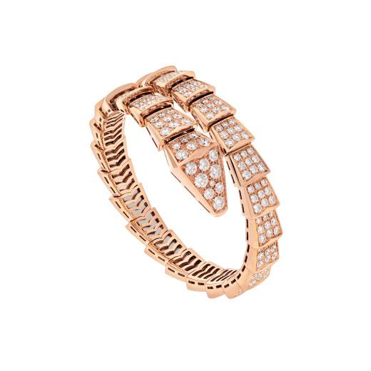 [Joyas Regalia]Pulsera Serpenti de 8 mm en oro rosa y diamantes