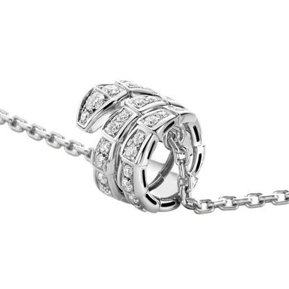 [Joyas Regalia]COLLAR SERPENTI DOBLE ANILLO DIAMANTE