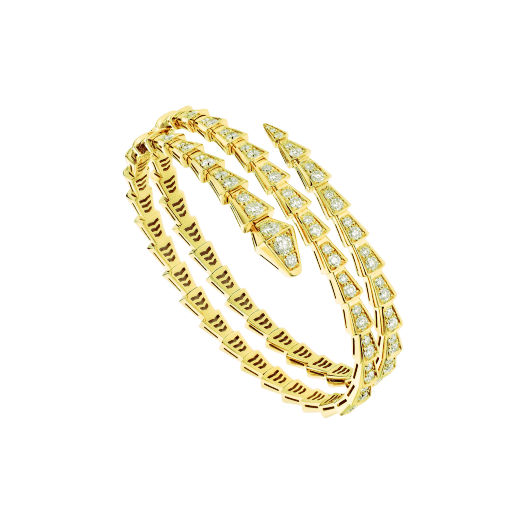 [Joyas Regalia]Pulsera Serpenti de oro y diamantes de doble fila