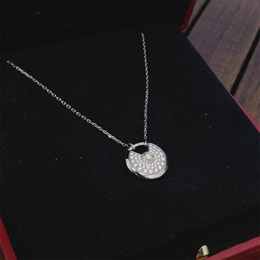 [Joyas Regalia] COLLAR AMULETTE DE PLATA CON DIAMANTES