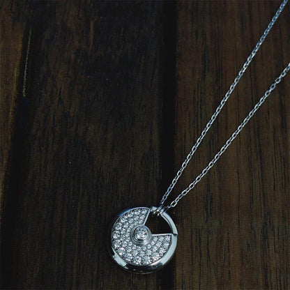 [Joyas Regalia] COLLAR AMULETTE DE PLATA CON DIAMANTES
