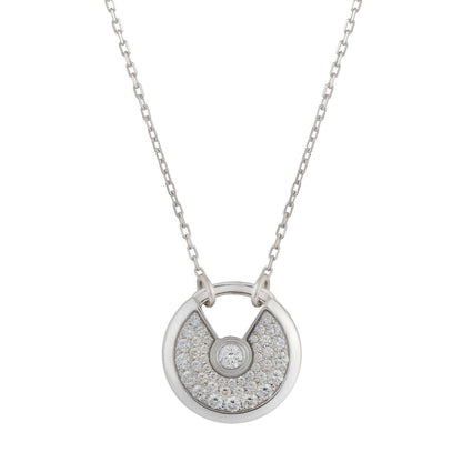 [Joyas Regalia] COLLAR AMULETTE DE PLATA CON DIAMANTES