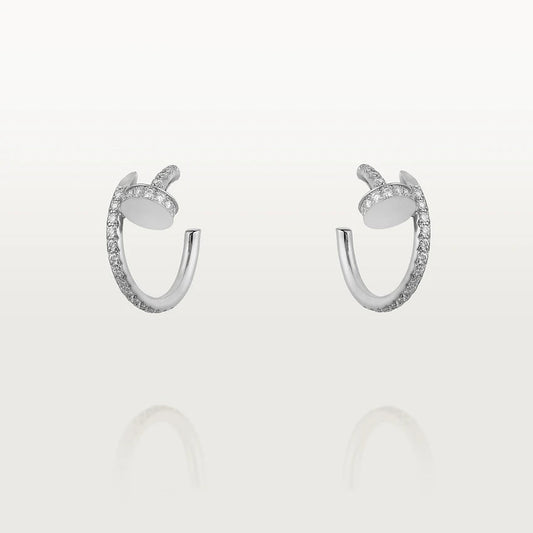 [Joyas Regalia] PENDIENTES JUSTE DE PLATA Y DIAMANTE DE 12,75 MM