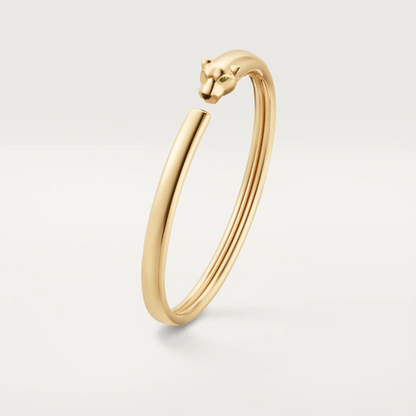 [Joyas Regalia]Pulsera abierta de oro Pantera