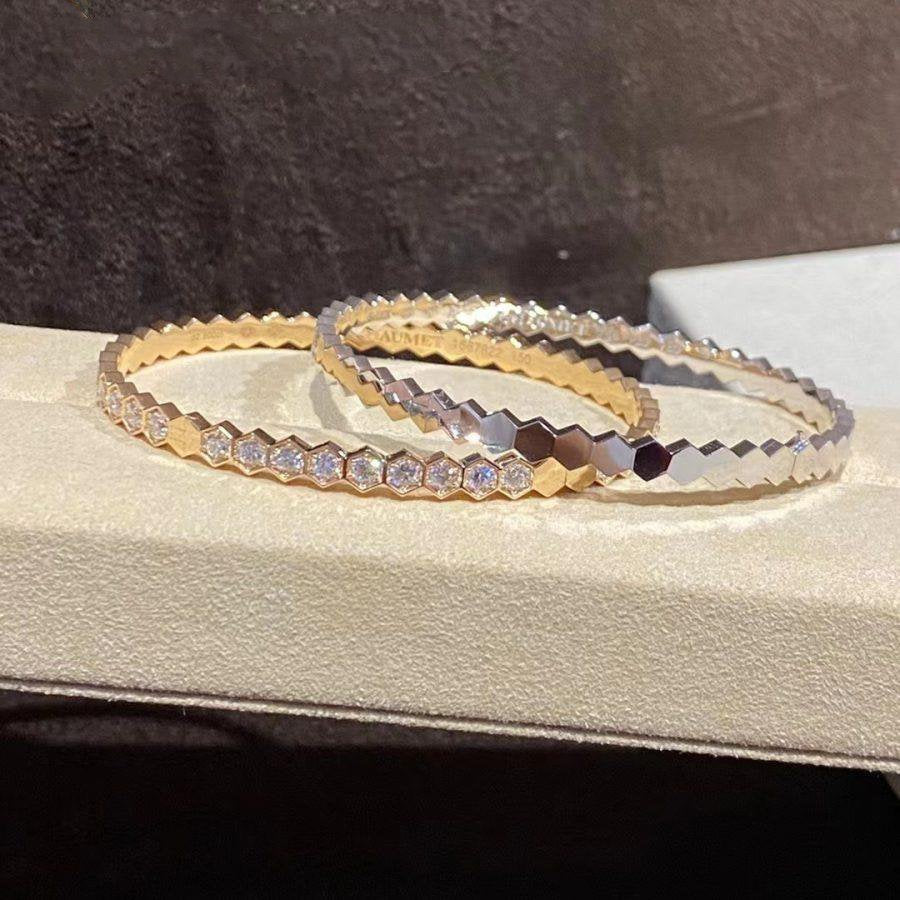 [Regalia jewelry]BEE LOVE GOLD BRACELET FULL DIAMOND